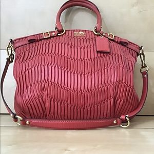 Coach Madison Gathered Leather Lindsey